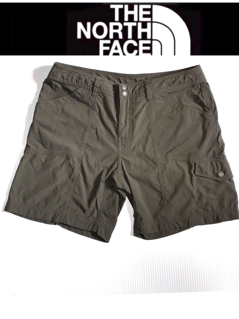 The North Face Ripstop Nylon Shorts Olive Green 10